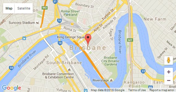 googlemap link for City of Brisbane