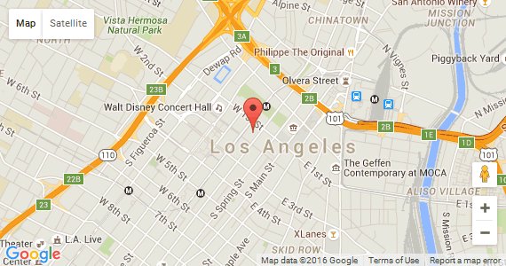 googlemap link for City of Los Angeles